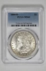 1884 O $1 Morgan Silver Dollar PCGS MS 61 with New Holder