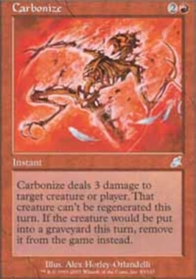 MTG-4x-Moderate Play, English-Carbonize-Scourge | eBay