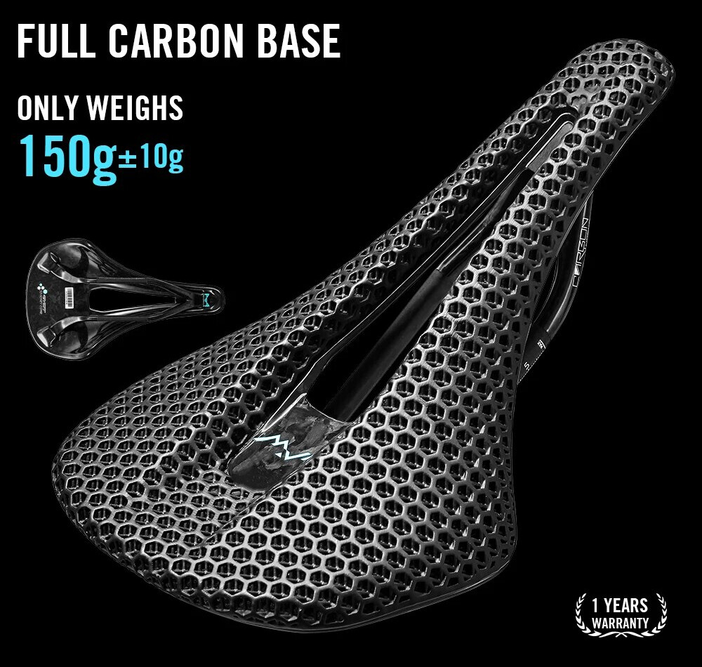 Full Carbon Saddle 140mm Super Light 150g Road MTB Bicycle Seat Cushion