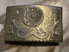 Aztec Calendar Mexico Belt Buckle