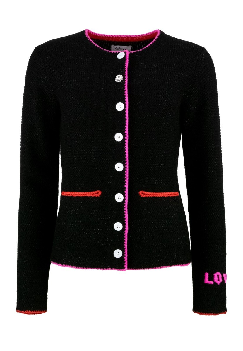 Stradivarius Zalando Schwarze Strickjacke Black Stradivarius