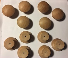 1-1/2" Mushroom Style Wood Cabinet Drawer Knob - Order 12 per lot / NICE LOOKING
