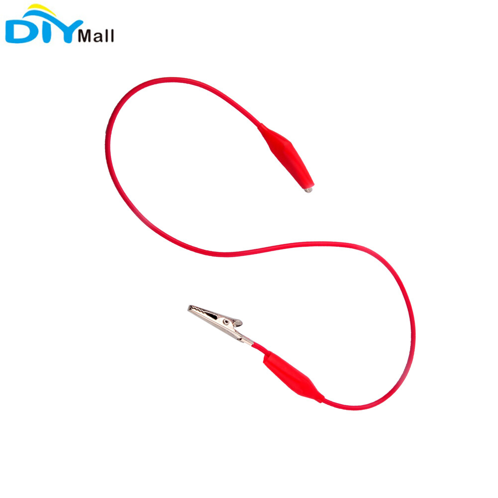 RCmall Alligator Clip Test Leads With Dupont Connectors - Male To Female Breadboard Jumper Wires For Electronics Projects