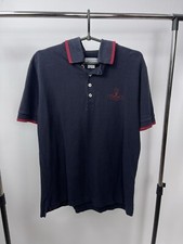 Vivienne Westwood Mens Big Logo Polo Shirt Size XL Blue