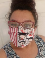 BETTY BOOP FACE MASK , Handmade IN USA.