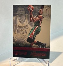2014-15 Panini Prestige Giannis Antetokounmpo Bonus Shots #80 Ruby Red /199