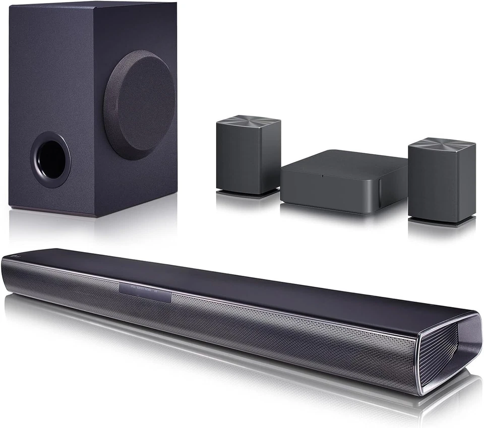 LG SQC4R 4.1 Soundbar (220W) mit kabellosem Subwoofer und Rücklautsprechern