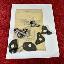 1955 - 1957 Pontiac Chevy Guide S2-55 L. Side Spotlight Brackets Oem Used