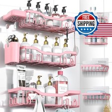 NESOMI Shower Caddy Adhesive 8-Pack Rustproof Stainless Steel Bathroom Organizer