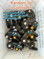 1 PC ORIGINAL OEM Nintendo GameCube Black controller FAST SHIPPING Official