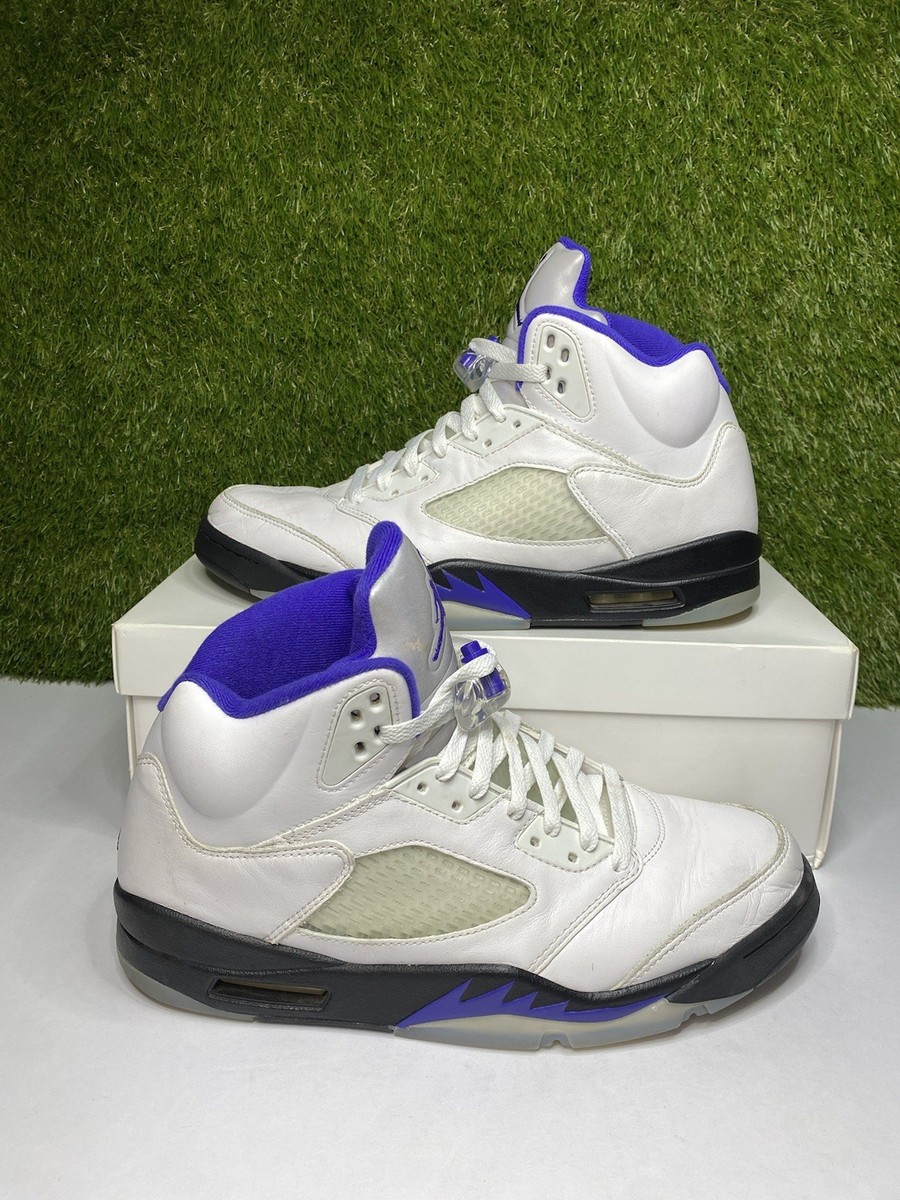 Air Jordan 5 ホワイト/パープル 27.5 Air Jordan 5 Concord Retro
