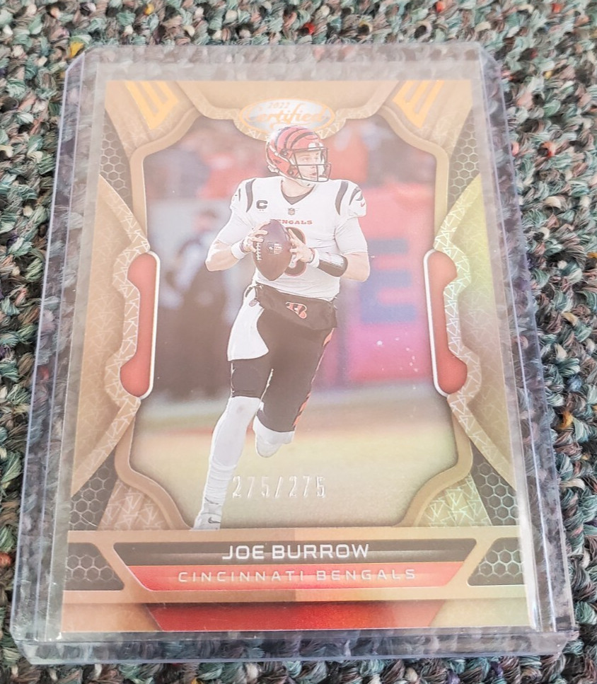 Joe Burrow 2022 Certified Football #18 Mirror Bronze 275/275 Cincinnati Bengals