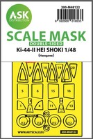 Art Scale Kit 200-M48122 - 1:48 Ki-44-Ii Hei Shoki Double-Sided Express Mask, Se