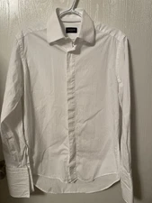 Lanvin Paris White Button Up Shirt With French Cuffs Men's SZ 37/14.5  ($500)