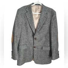 Austin Reed Vintage Tweed Blazer 40R – Elbow Patches – Made in USA