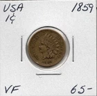 USA 1 Cent 1859 Indian Head VF
