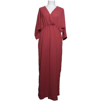Maxikleid, Größe: L, Rot, Baumwolle/Elasthan, Einfarbig, Damen #UTc