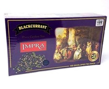 Impra Blackcurrant Pure Ceylon Tea 100 Enveloped Tea Bags