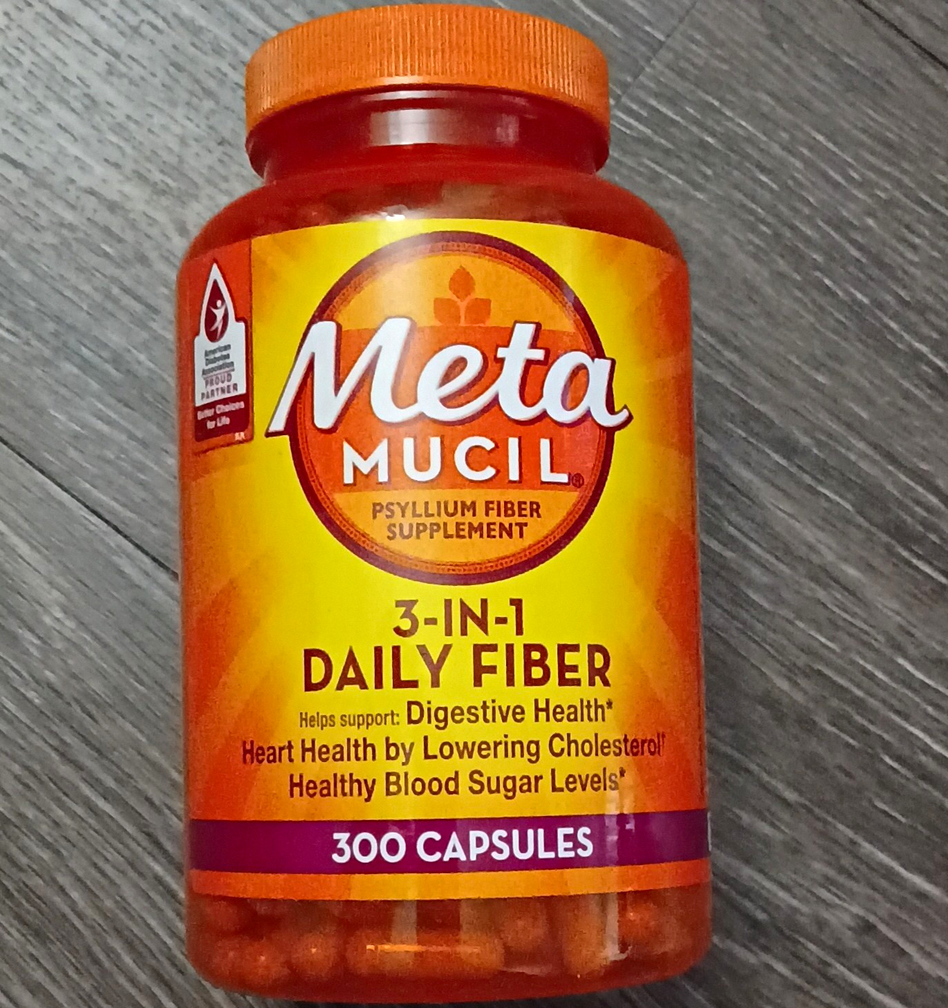 Metamucil Psyllium Husk Fiber Supplement 3-in-1 Daily Fiber 300ct Gluten-Free