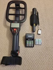 Minelab Go-Find 44 Metal Detector , Garrett Pinpointer, Batteries, Charger. Etc.