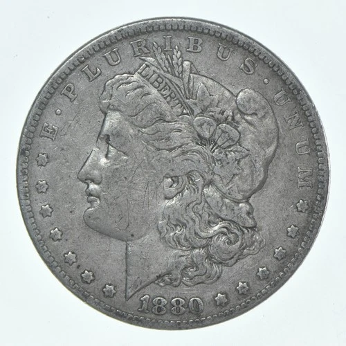 VF 1880 (P) Morgan Silver Dollar (1 coin) *7566