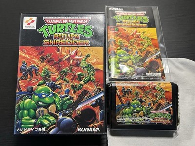T.M.N.T. Return of the Shredder SEGA MEGA DRIVE Genesis Japanese CIB US Seller