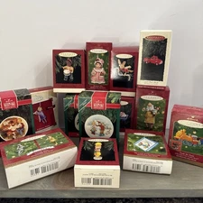 Lot Of 14 - Hallmark Keepsakes Ornaments- Various Holiday Theme-In Box EUC