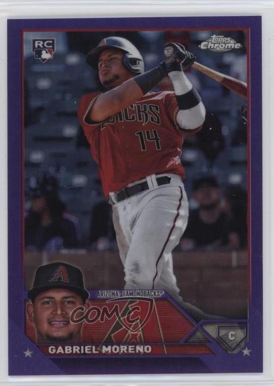 2023 Topps Chrome Update Purple Refractor 104/250 Gabriel Moreno #USC36 0mw7