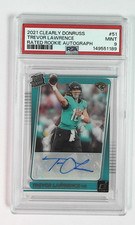 2021 Panini Clearly Donruss Trevor Lawrence RC Rated Rookie AUTO AUTOGRAPH PSA 9