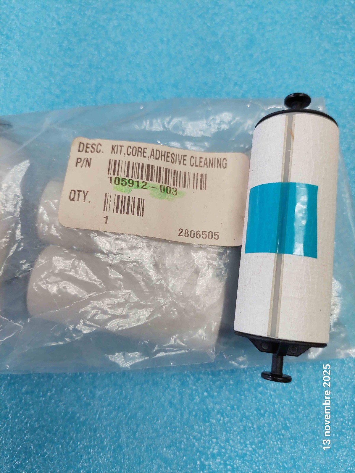 Kit de nettoyage Zebra 105912-003 rouleau d'entretien compatible imprimante badge P310 P330