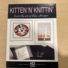 Edie Harper Cross Stitch Pattern Booklet: Kitten N Knittin