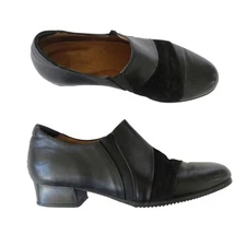 Beautifeel Dana Black Nubuck Combo Slip On Loafers EU 38 7.5 US Comfort