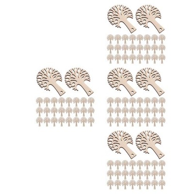 Set of 4 Hohle Baumstücke Unfertige Holzbaumausschnitte Baumscheiben