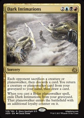 1x Dark Intimations MTG Aether Revolt NM Magic Regular