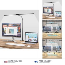 Hensam Desk Lamps for Home Office, Eye-Caring Architect LED Desk Light with A...