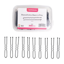 Set of 350 premium U-shaped hair pins, measuring 6cm/2.4 inches, perfect for ...