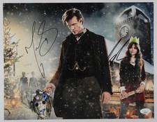 Matt Smith Jenna Coleman Doctor Who Autograph Signed Photo JSA COA 11 x 14