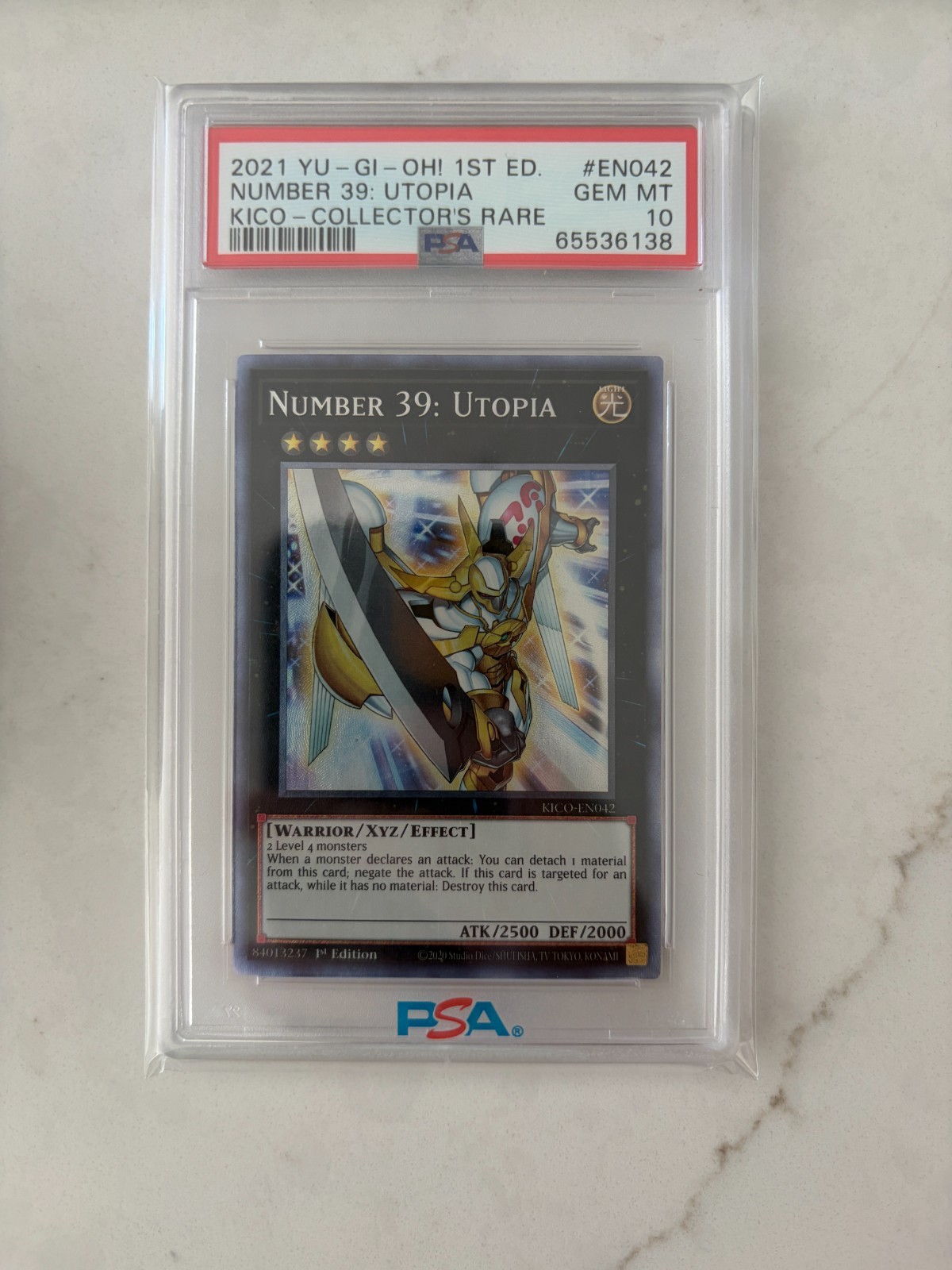 2021 YU-GI-OH! KING'S COURT #EN042 NUMBER 39: UTOPIA KICO-COLLECTOR'S RARE