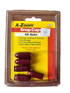A-Zoom 45 Auto Snap Caps Practice Training Testing Made in USA Dry Fire 5 Pack