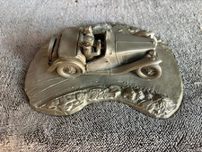 Mg Tc Model - Rare Official Pewter Tribute To The Mgtc Taking The Curve Mg Tc Model - Rare Official Pewter Tribute To The Mgtc Taking The Curve