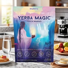 Yerba Magic Yerba Mate Instant Tea Powder - Peach Mango Flavor - 30 Servings