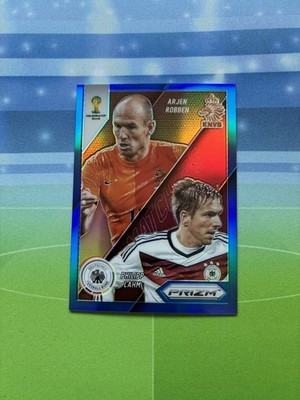 2014 Panini Prizm World Cup Matchups Robben Lahm Blue /199 Germany Netherlands