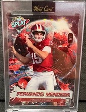 2026 Wild Card Galactic Splat - Fernando Mendoza 1/1. RC (red Jersey Helmet On)