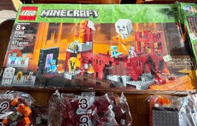 LEGO MINECRAFT 21122 The Nether Fortress Mostly Sealed With Box & Instructions