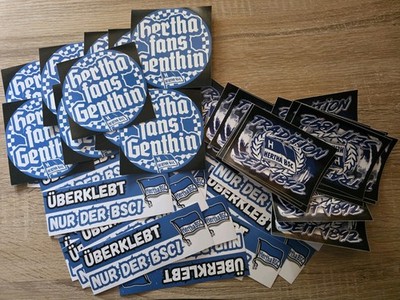 Hertha BSC Aufkleber Mix Ha Ho He 1892 Berlin  (56 Stück)