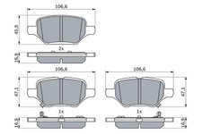 New Brake Pad Set, disc brake for CHEVROLET OPEL VAUXHALL:TRAX,TRACKER