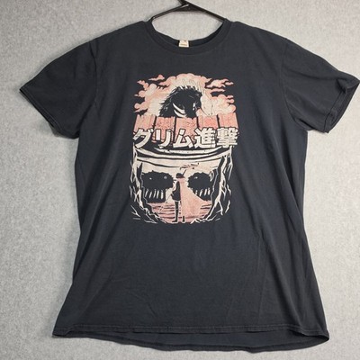 Rwby Attack On Grimm Shirt Mens Small Black Cotton Rooster Teeth Anime Thrash