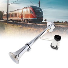 Kit de klaxon d'air à trompette simple super puissant chromé 150db pour