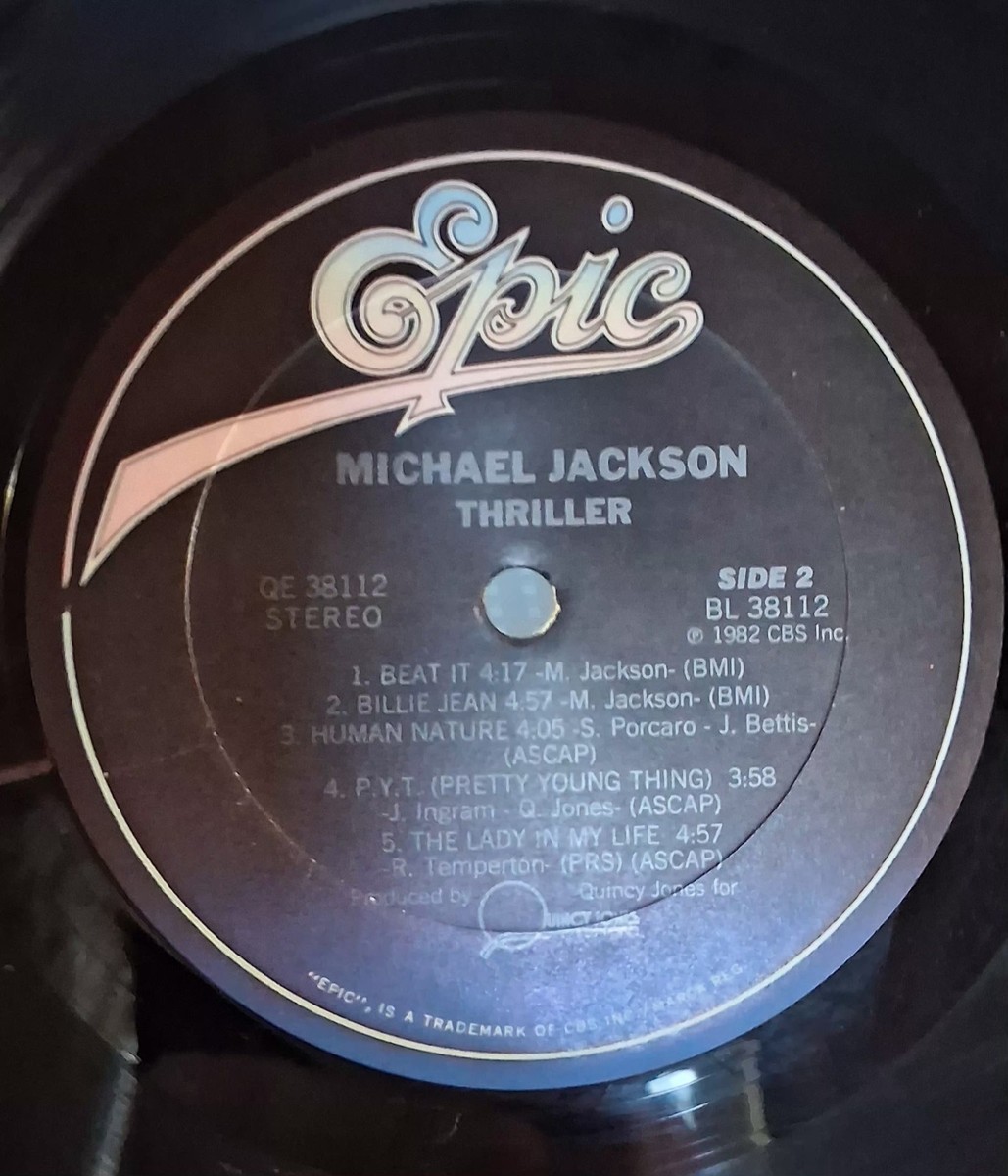 Michael Jackson- Thriller 1982 QE-38112 Disc Only Vinyl 12'' | eBay