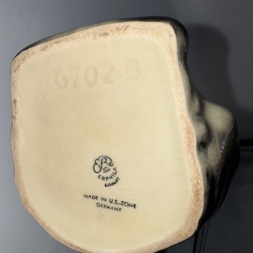 Vintage Erphila Keramik schwarz/weiß Terrier Hund mit rosa Schleife Teekanne Germany 50er - Bild 11 von 15